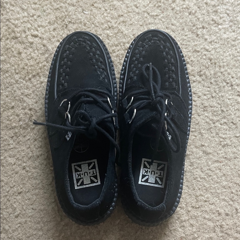 Tuk black creeper shoes